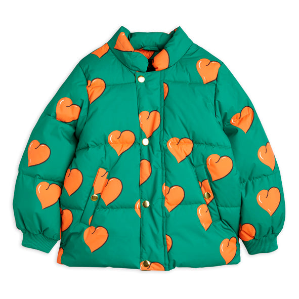WINTERJACKE "Hearts puffer jacket green"